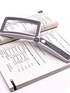 Handheld Loupe 10LED Lights Folding Pocket Magnifier 4X 650mAh for Reading Books