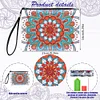 Diamond Painting Mandala Single Side PU Cosmetic Bag Ladies Clutch