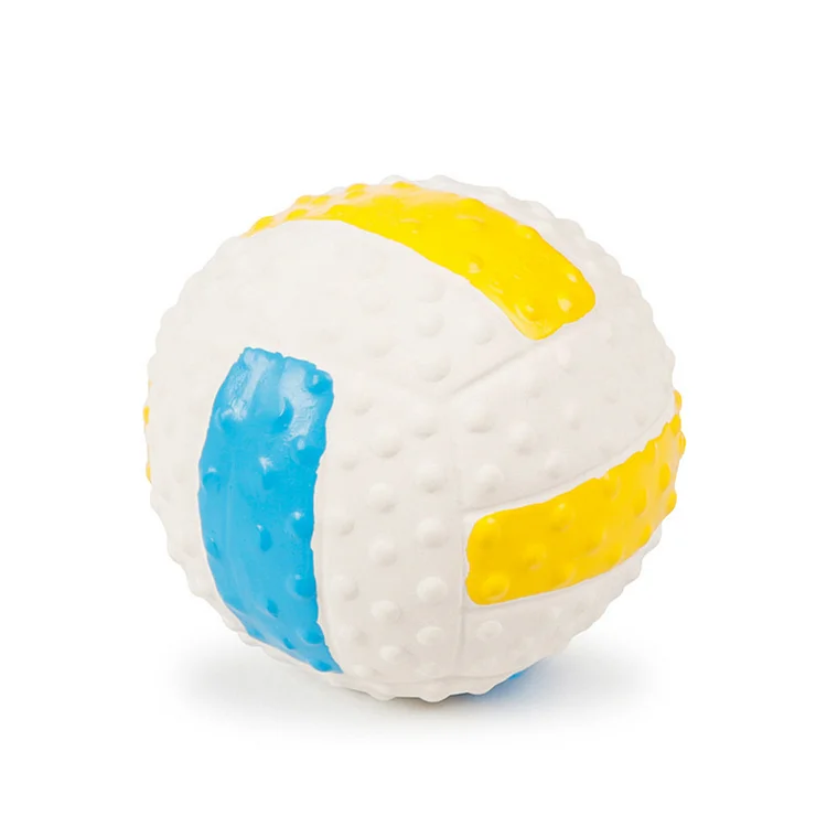 Small Ball Chewable Rugby High Elasticity Squeaky Dog Water Toy for Puppy Kitten-Annaletters