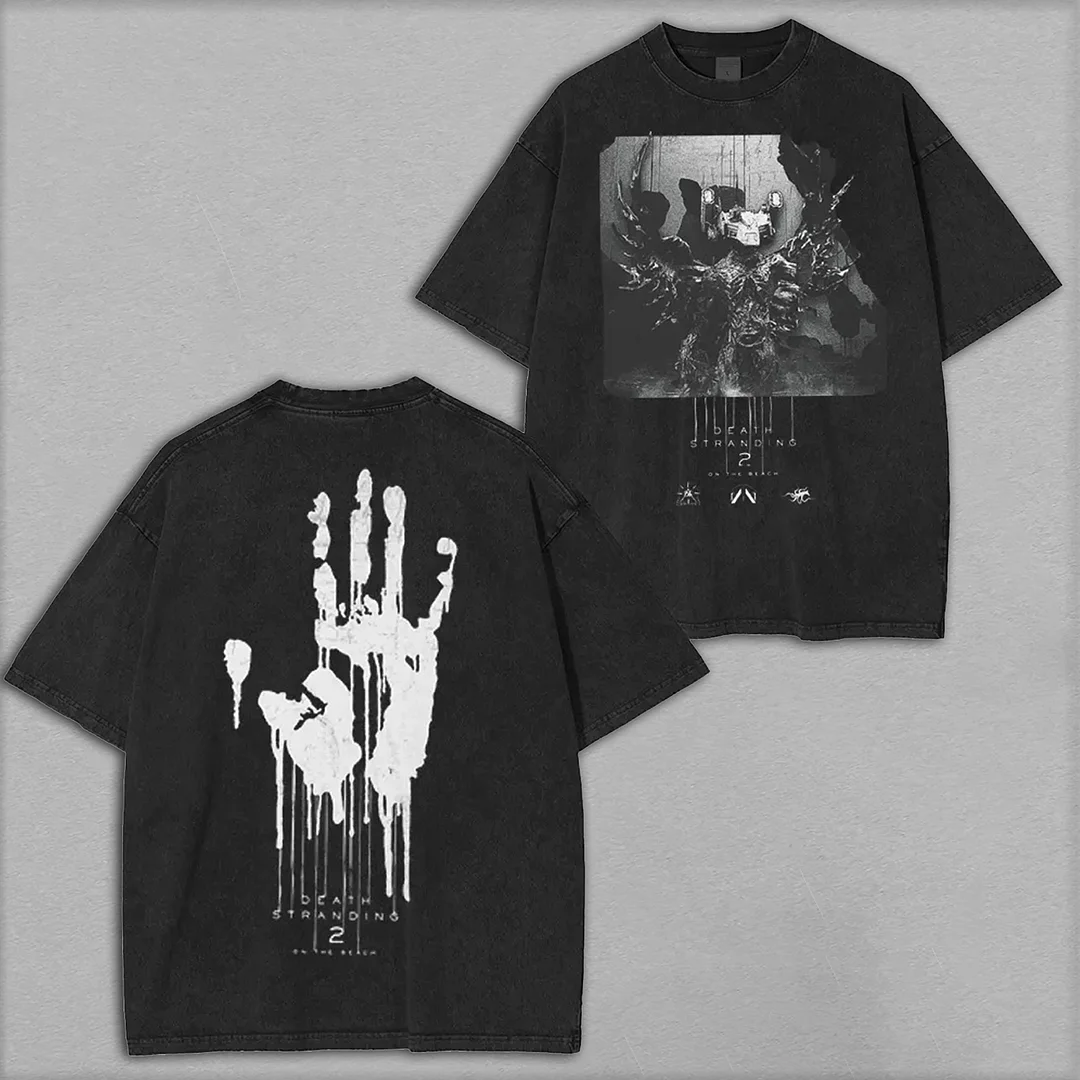 Death Stranding 2: On the Beach Printed Unisex Washed T-Shirt
