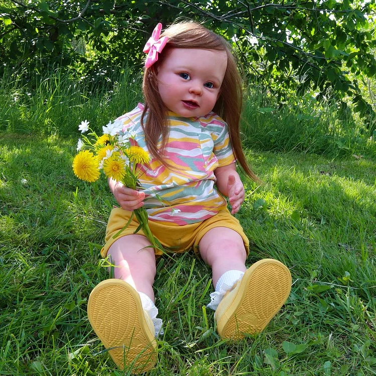  20"& 22" Lifelike Awake Georgina Realistic Vinyl Reborn Baby Doll Girl - Reborndollsshop®-Reborndollsshop®