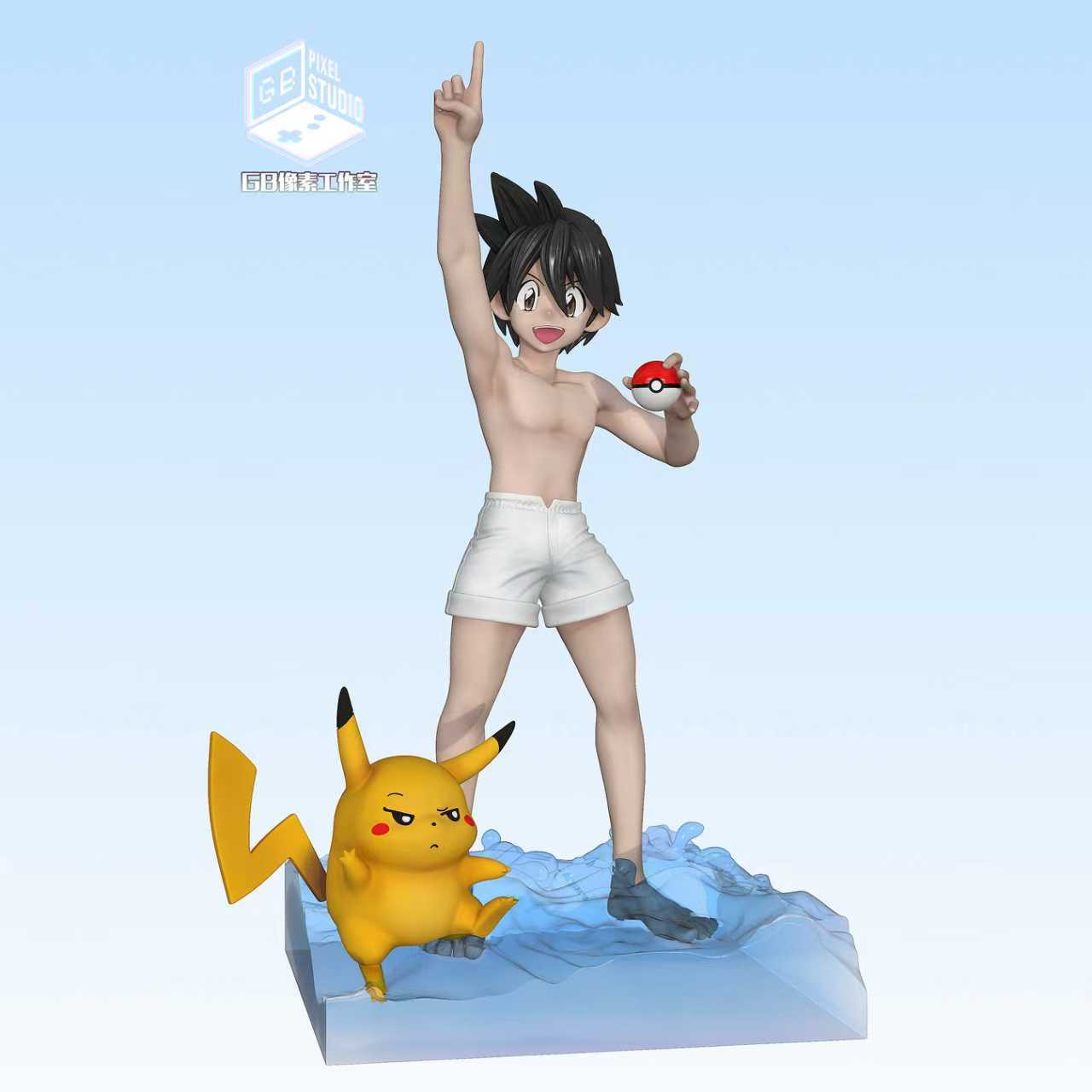 GB PIXEL Studio - Pokémon Illustration 1/20 Summer Limited Edition Red Statue(GK)-