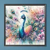 Diamond Painting - Full Round Drill - Peacock(Canvas|40*40cm)