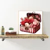 12pcs Red Roses In Vase-11CT Stamped Cross Stitch Set 12.5*12.5cm/4.92*4.92in tapestrymarket