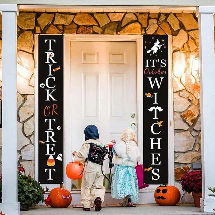 HALLOWEEN PORCH BANNER DECORATION