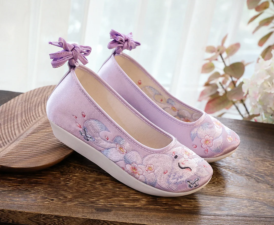 Colourp Colourp Shoes, Hanfu Shoes Ancient Style Ancient Thick Platform With Embroidered Cloth Shoes And Autumn And Winter