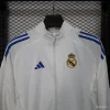 25/26 Real Madrid WHITE Windbreaker (with Inner Lining)