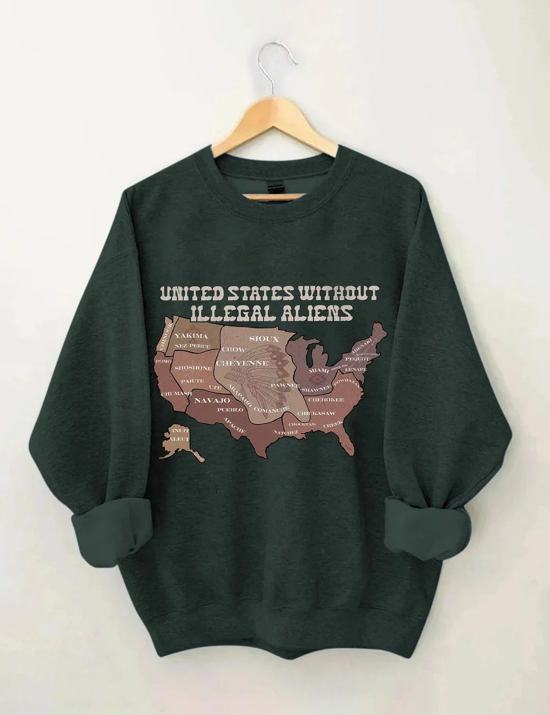 United States Without Illegal Aliens Sweatshirt