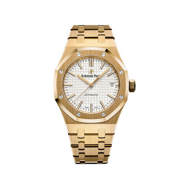 Audemars Piguet Royal Oak Selfwinding 37mm Yellow Gold White Dial 15450BA.OO.1256BA.01