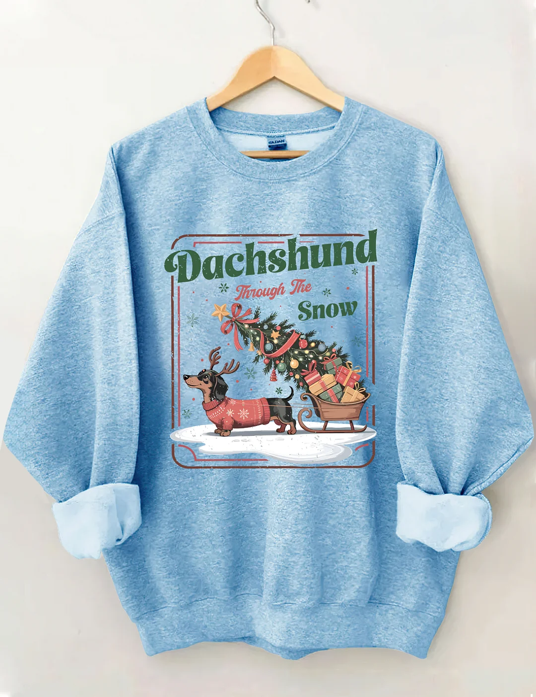 Dachshund Through The Snow Sweatshirt