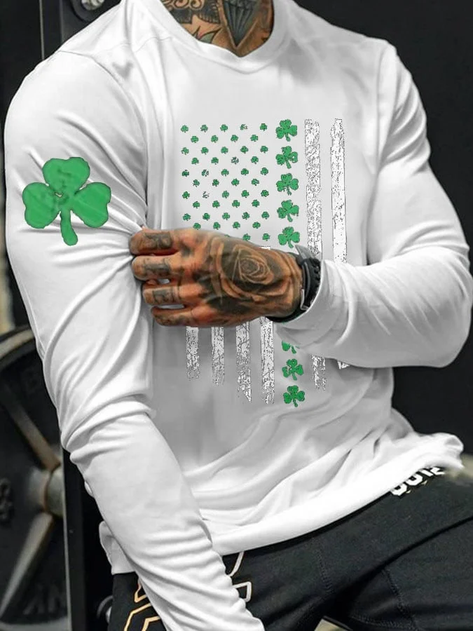 Men's St. Patrick's Day Lucky Crew Neck T-Shirt socialshop