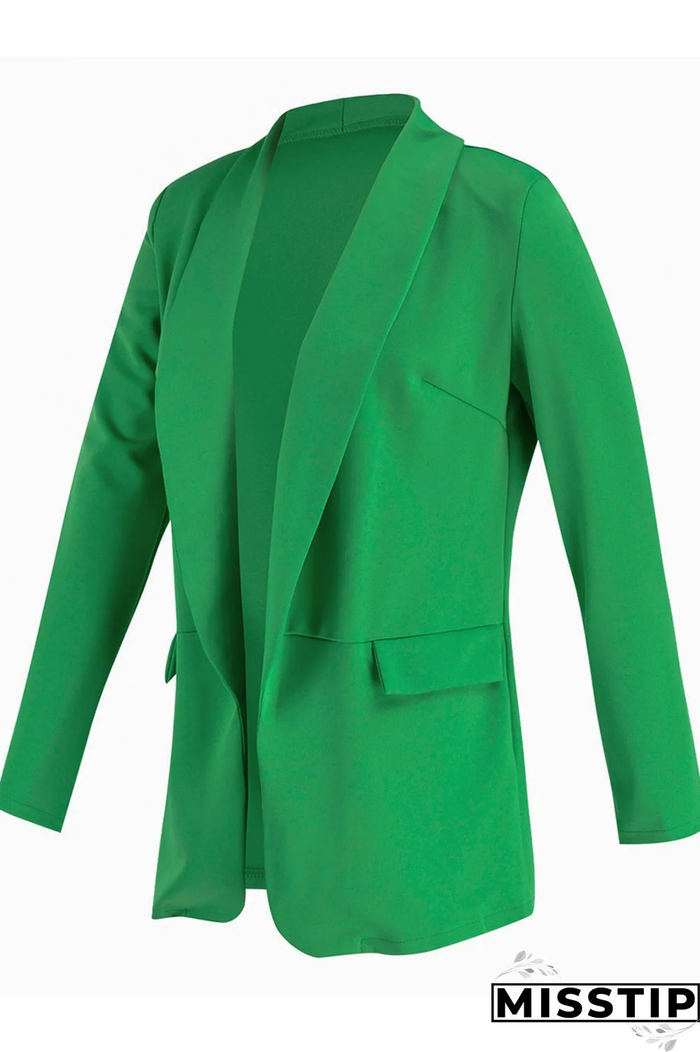 Black Fashion Casual Solid Patchwork Cardigan Turn-back Collar Outerwear