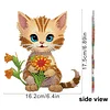 2D Flat DIY Cat Acrylic Shaking Head Diamond Painting Tabletop Ornaments Kit