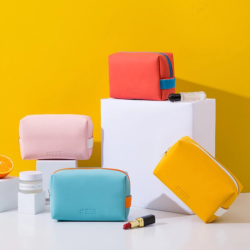 Women's All Seasons Pu Leather Vacation Cosmetic Bag