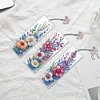 3Pcs DIY Flowers Special Shape Diamond Painting Bookmark