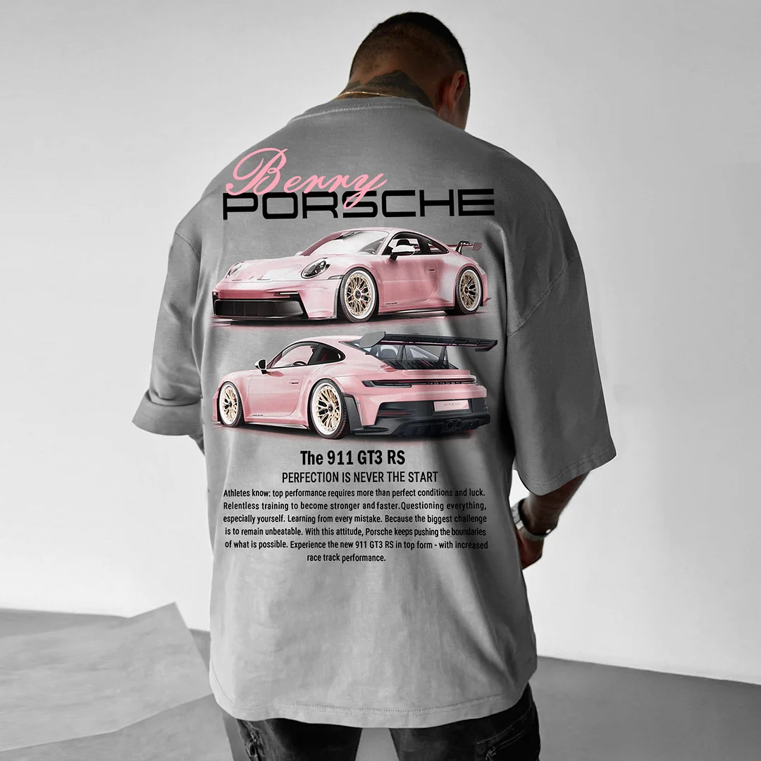 Oversize Sports Car 911 GT3RS T-shirt