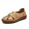 Gioiacombo&trade; Nuovi sandali cavi casual in pelle da donna