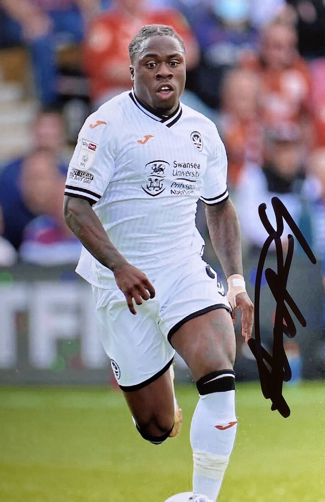 Michael Obafemi Genuine Hand Signed Swansea City 6X4 Photo Poster painting 2