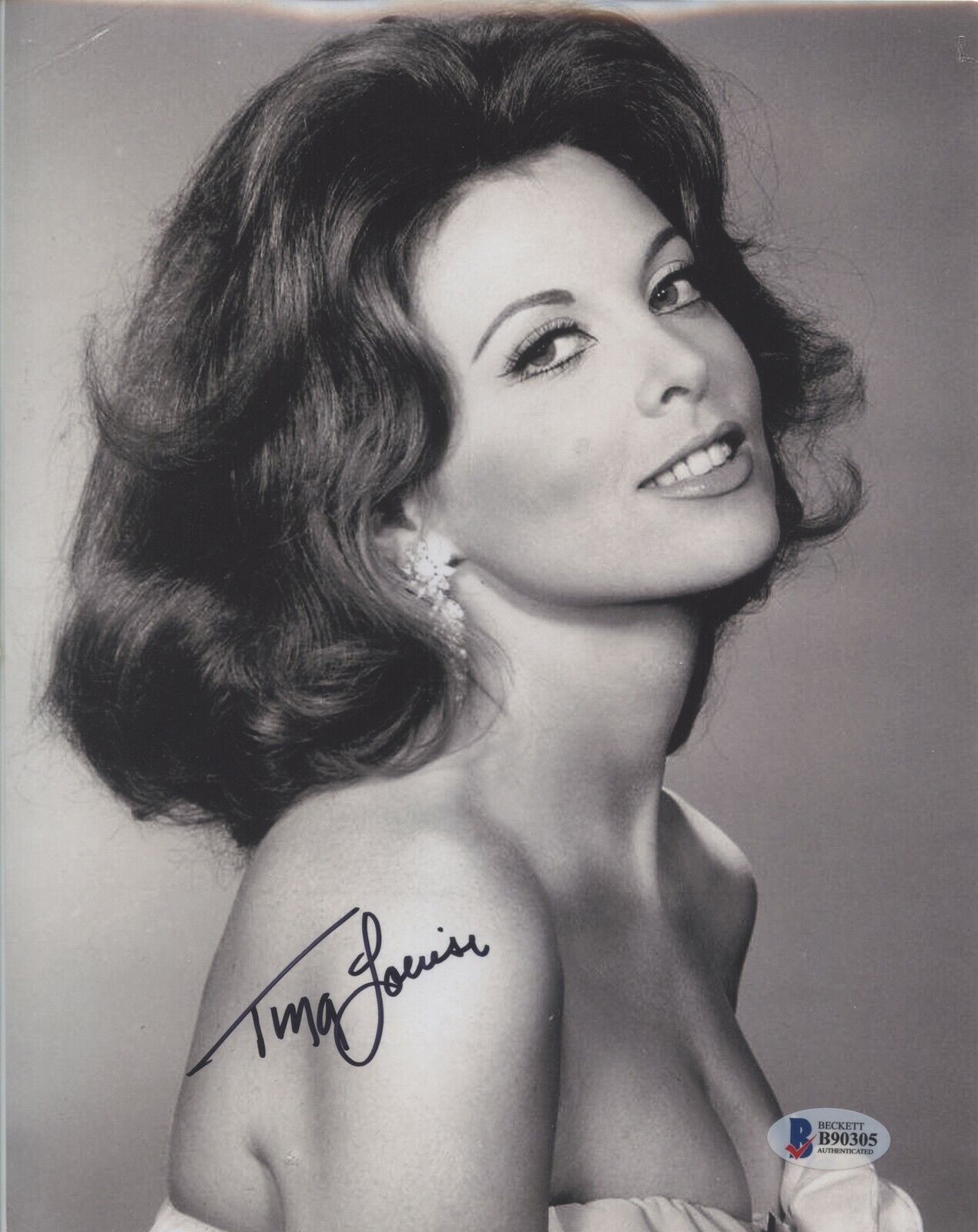TINA LOUISE 8x10 Photo Poster painting Signed Autographed BAS Beckett Ginger Gilligan's Island