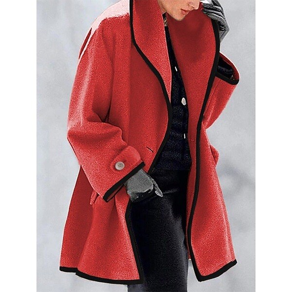 Women's Dailywear Jacket Long Sleeve Oversize Coat with Pockets