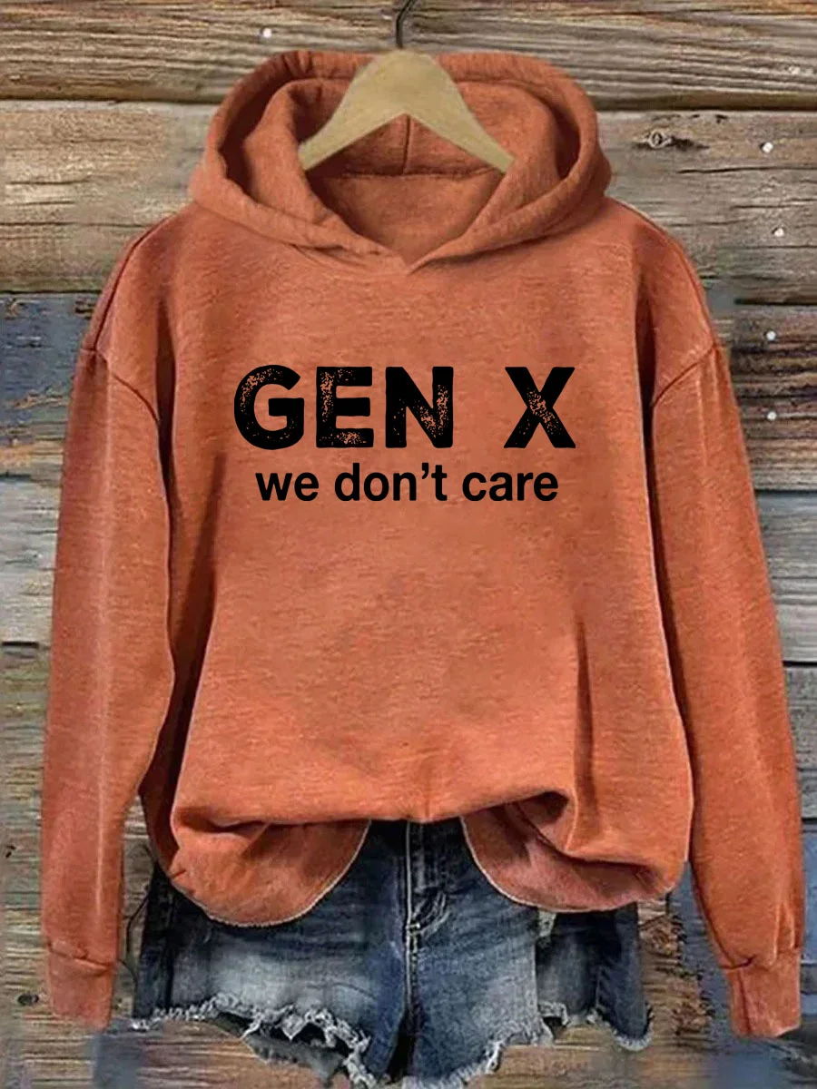 Gen X We Don’t Care Hoodie