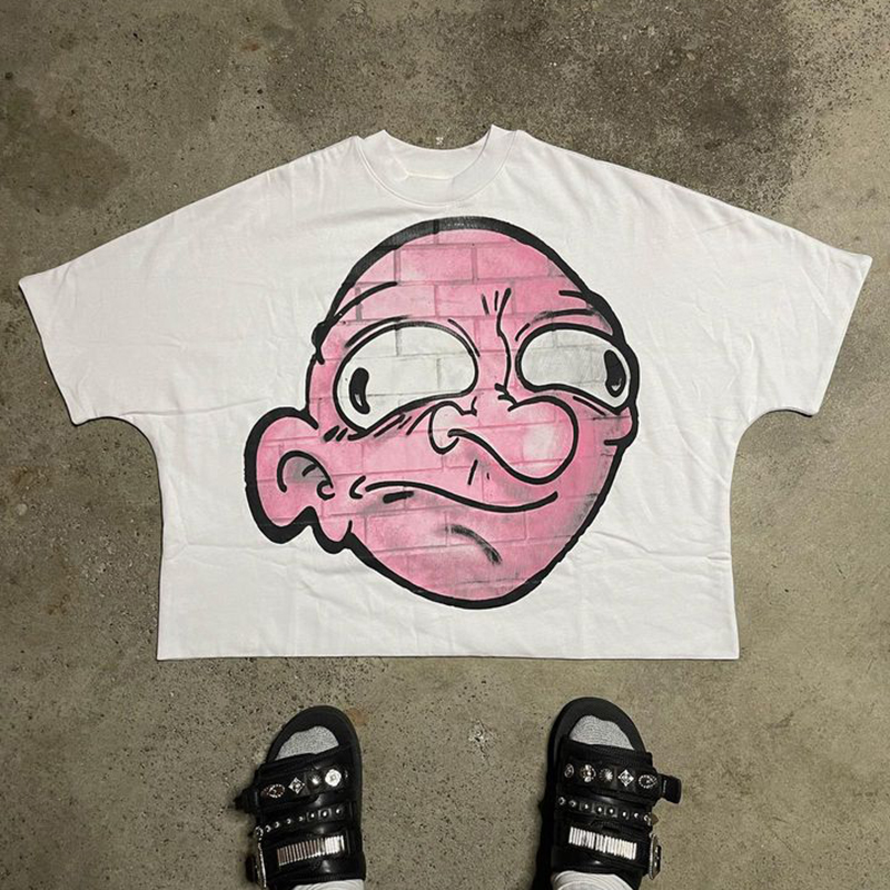 Vintage Cartoon Graphic Cotton T-Shirt - Sopula｜Premium Graphic Tees & Graphic Clothing