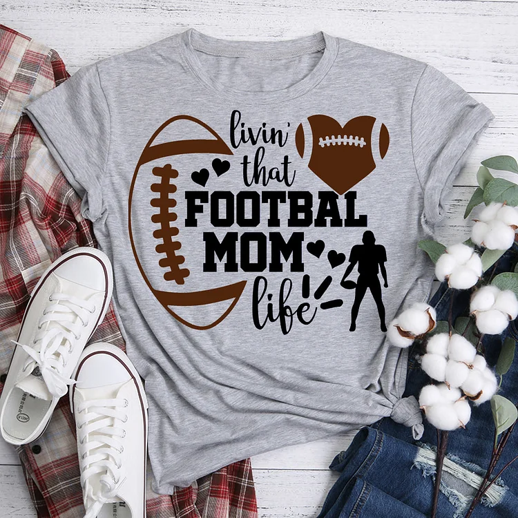 Football mom life T-Shirt Tee -07691-Annaletters