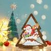 Diamond Painting Wooden Christmas Table Top Ornament Kits Xmas Home Decor