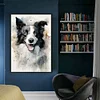 (Stamped/Counted) Border Collie-11CT Cross Stitch 40*60cm(Big Size)