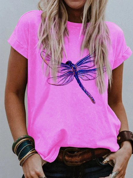 Pink Shift Short Sleeve Shirts & Top