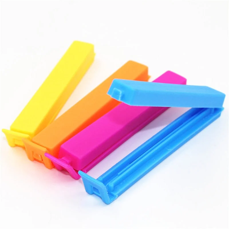 1/5/10Pcs/Lot Househould Food Snack Storage Seal Sealing Bag Clips Sealer Clamp Food Bag Clips Kitchen Tool Home Food Close Clip