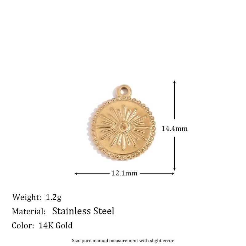 1 Piece 304 Stainless Steel 14K Gold Plated Geometric Jewelry Accessories Pendant