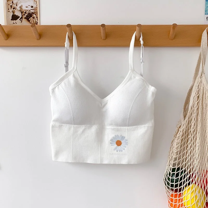 Women's Cotton Bra Tube Top Bra Women Fashion Tank Up Female Sports Bra Sexy Lingerie Push Up Brassiere Ladies Bralette Top