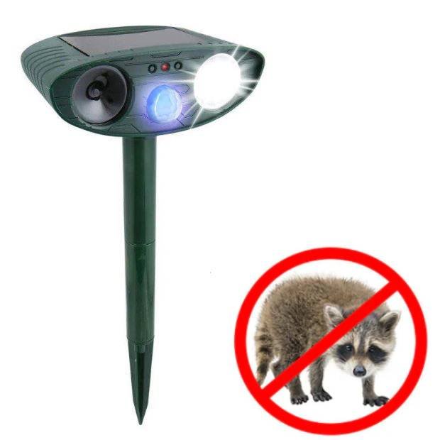 Ultrasonic Raccoons Repeller Solar Powered