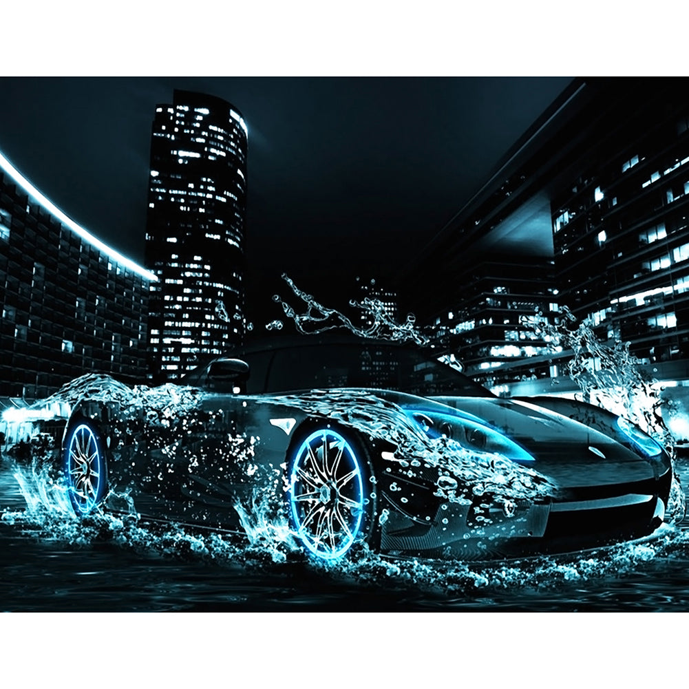 Car Square Full Drill Diamond Painting 50X40CM(Canvas) gbfke