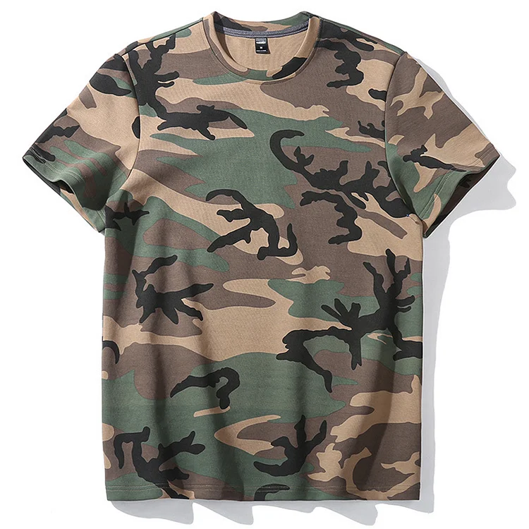 Casual Quick-Drying Camouflage Short-Sleeved T-Shirt