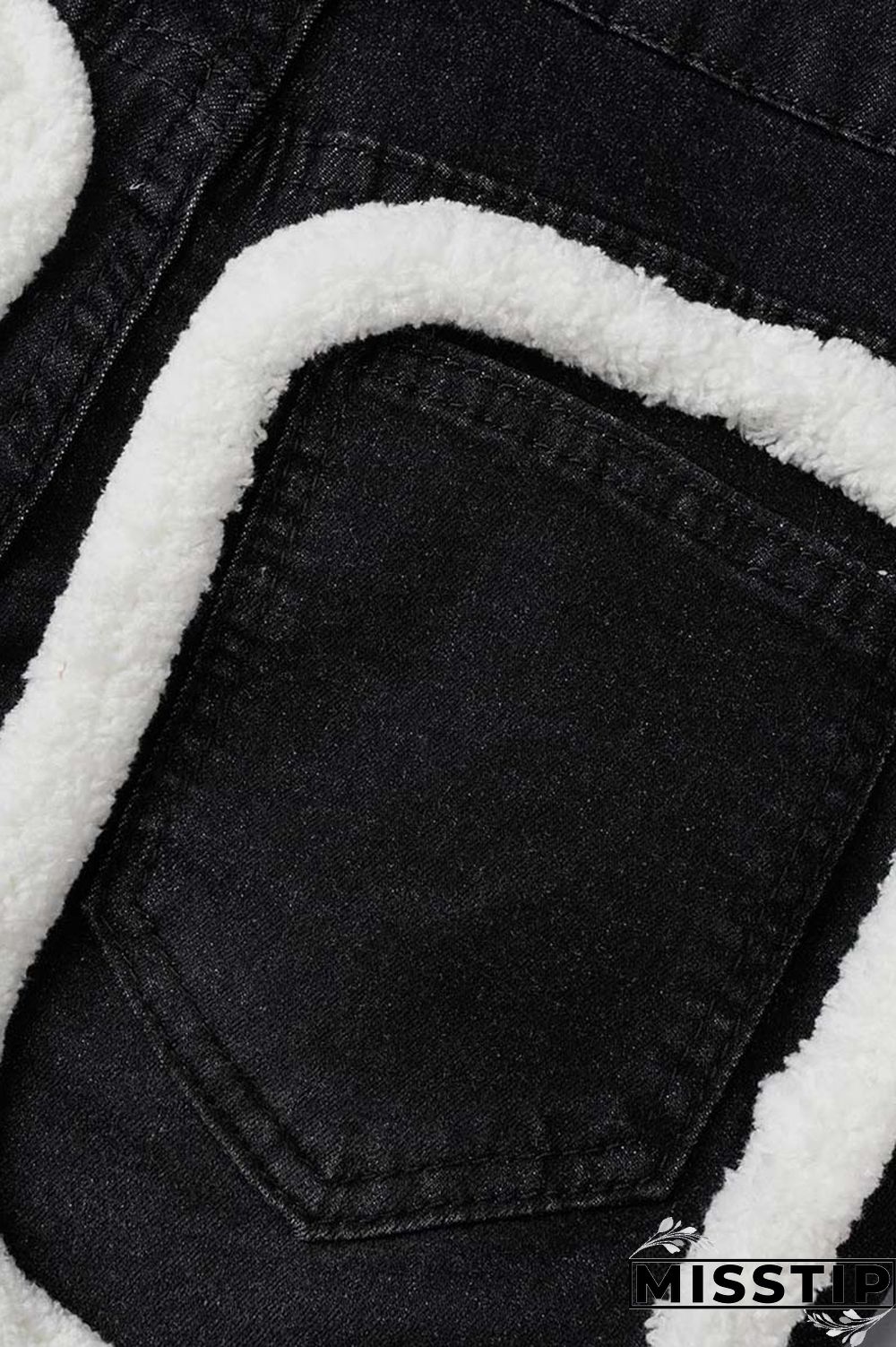 Light Blue Casual Solid Patchwork Mid Waist Regular Denim Jeans