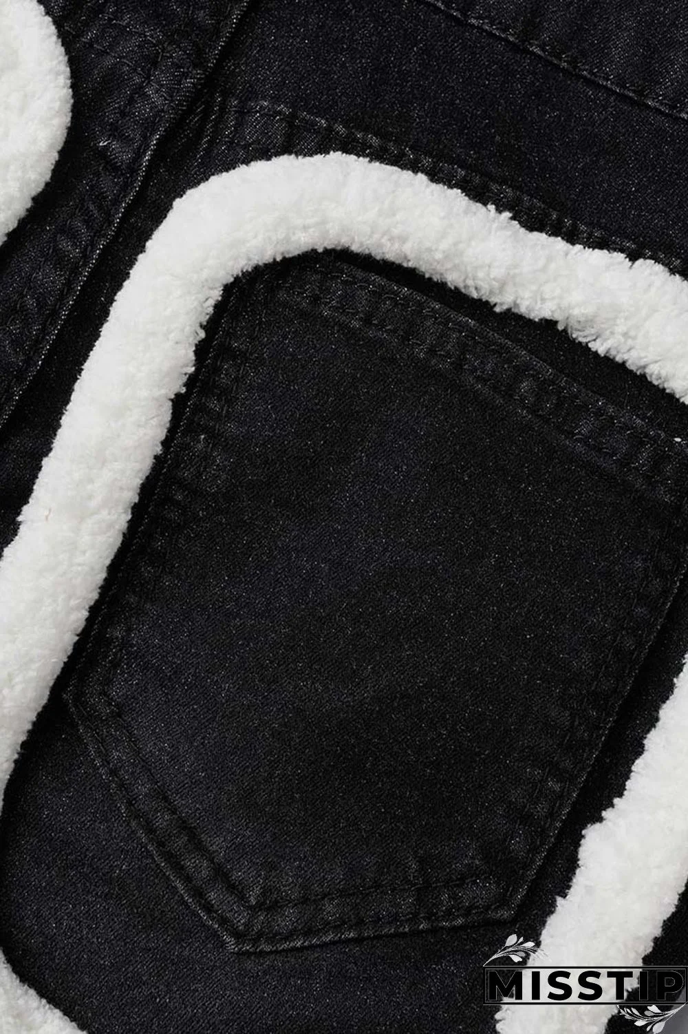 Light Blue Casual Solid Patchwork Mid Waist Regular Denim Jeans