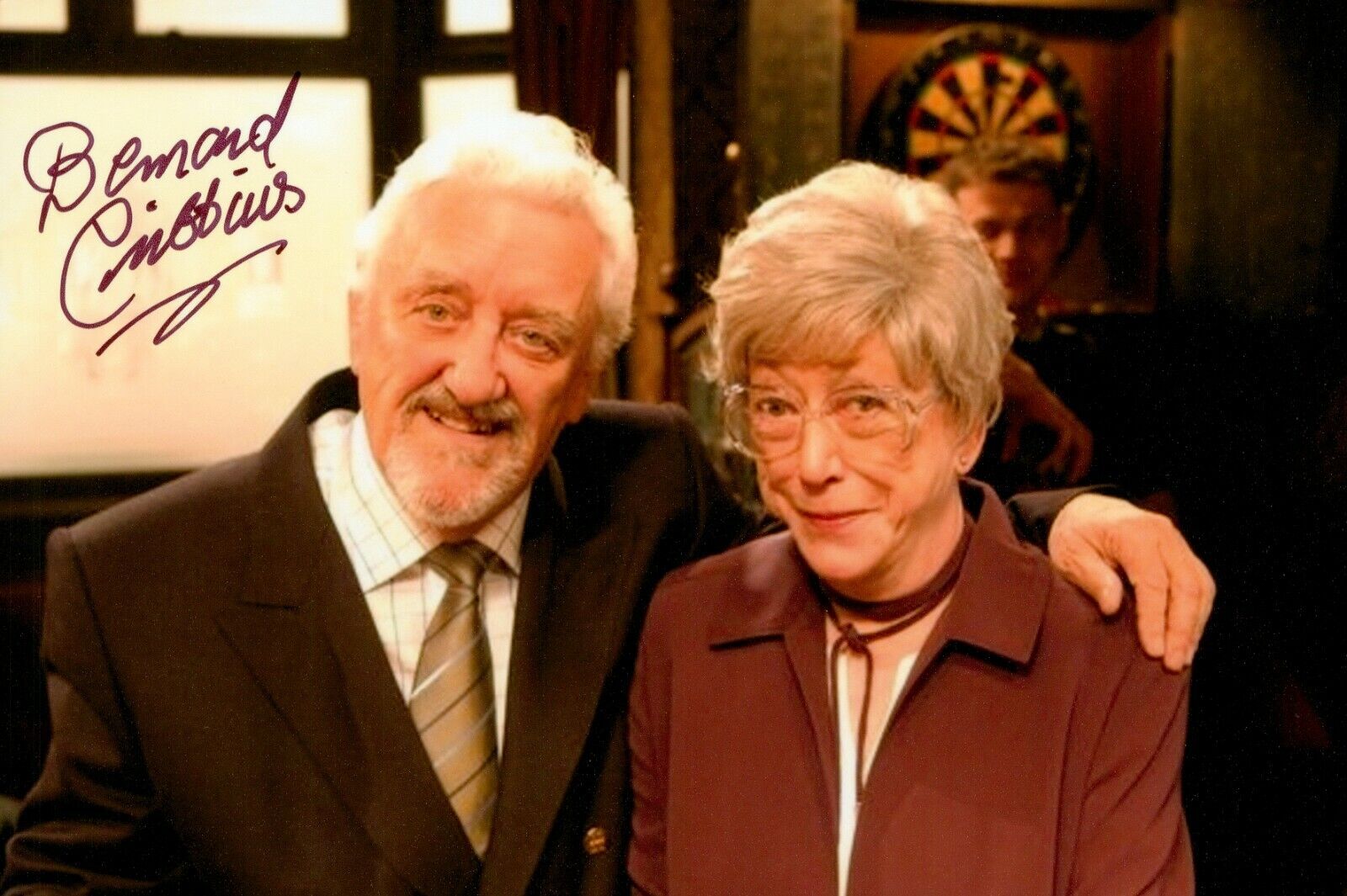 Bernard Cribbins Signed 6x4 Photo Poster painting Coronation St Wombles Jackanory Autograph +COA