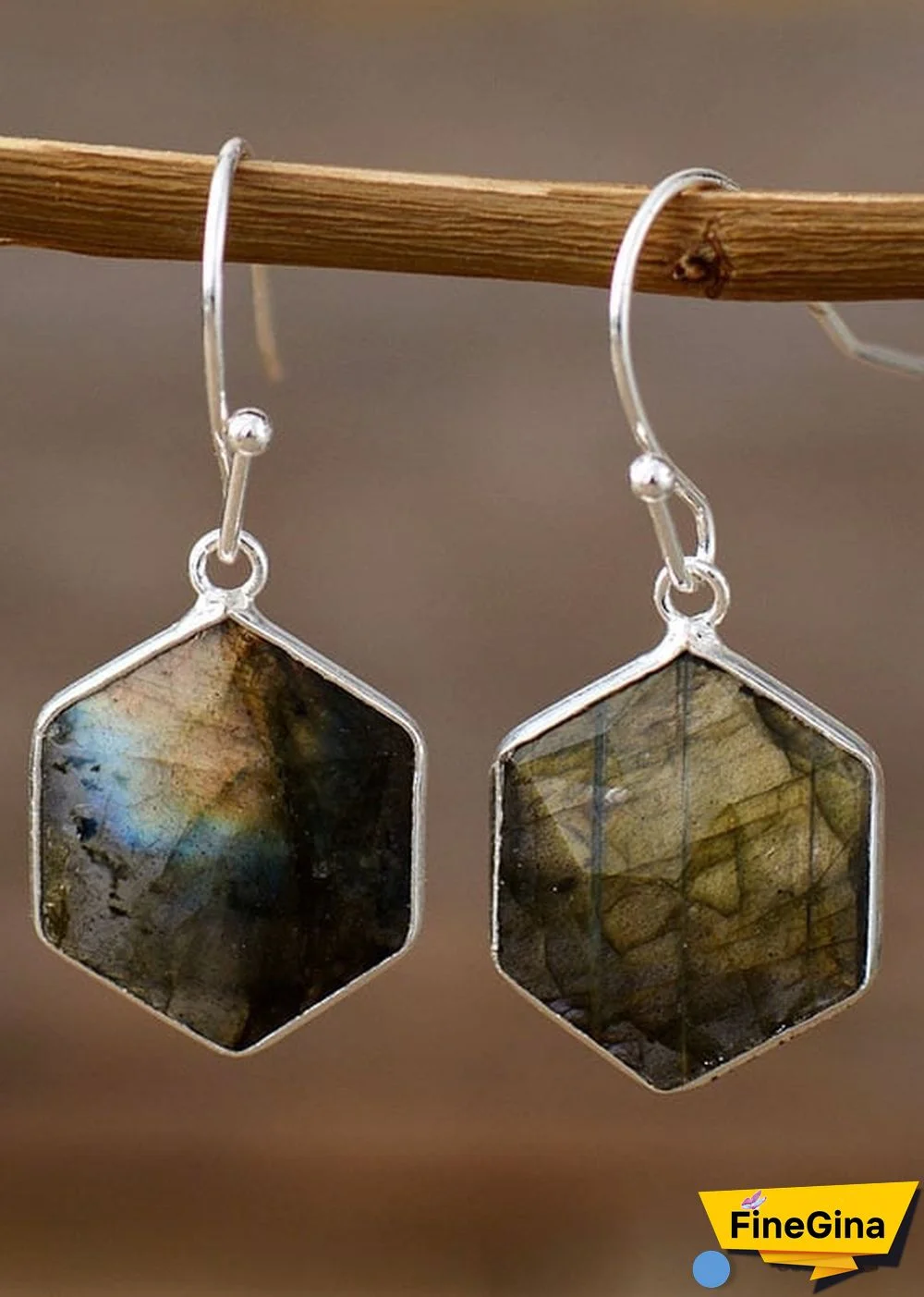 Boho Earrings, Dangle Earrings, Blue Apatite