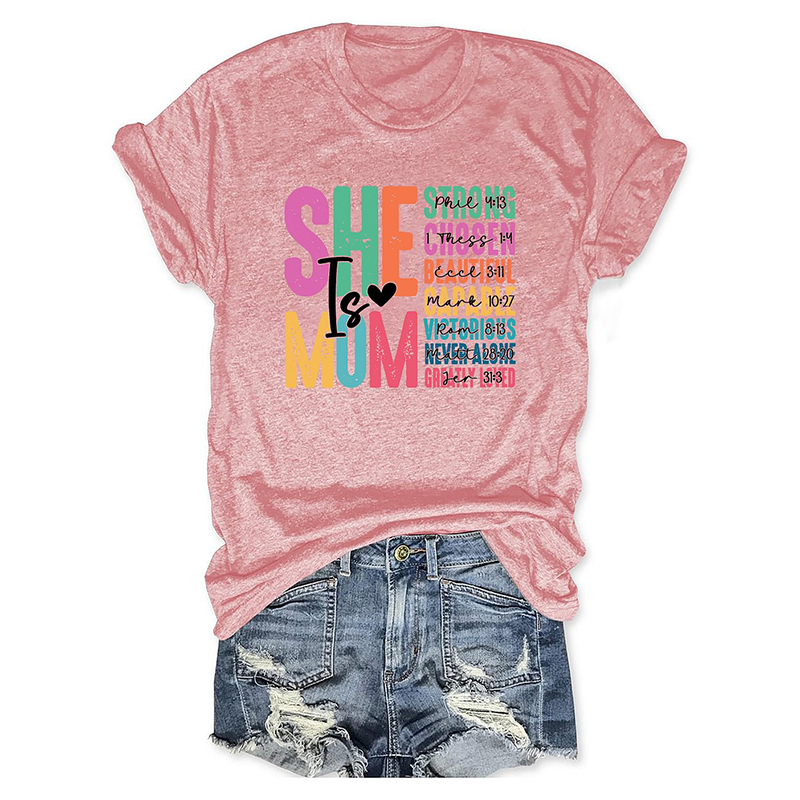 Comstylish She Is Mom Casual T-Shirt
