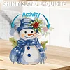 Snowman DIY Acrylic Shaking Head 5D DIY Diamond Art Tabletop Ornament Home Decor