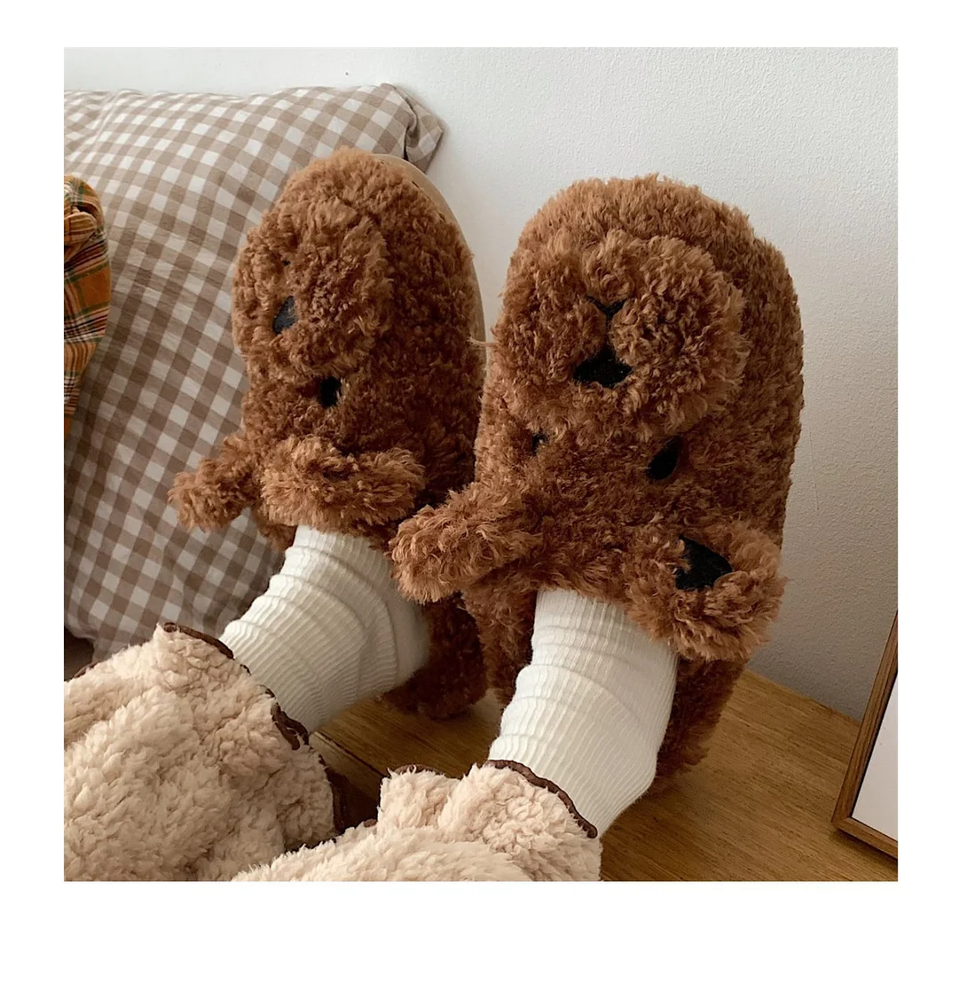 mens bear slippers