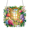 Diamond Painting Acrylic Window View Hanging Wall Door Decoration