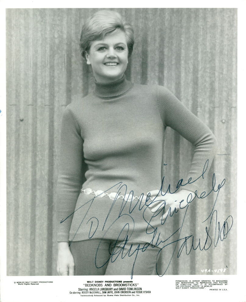 Angela Lansbury (Vintage, Inscribed) signed Photo Poster painting COA