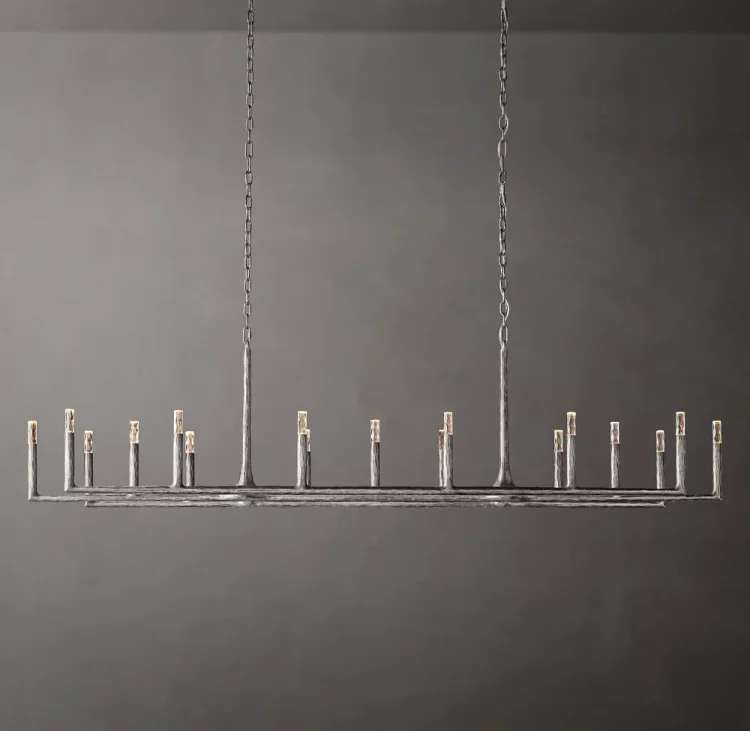 Thaddeus Linear Chandelier 96" 17-Lights Vjlight