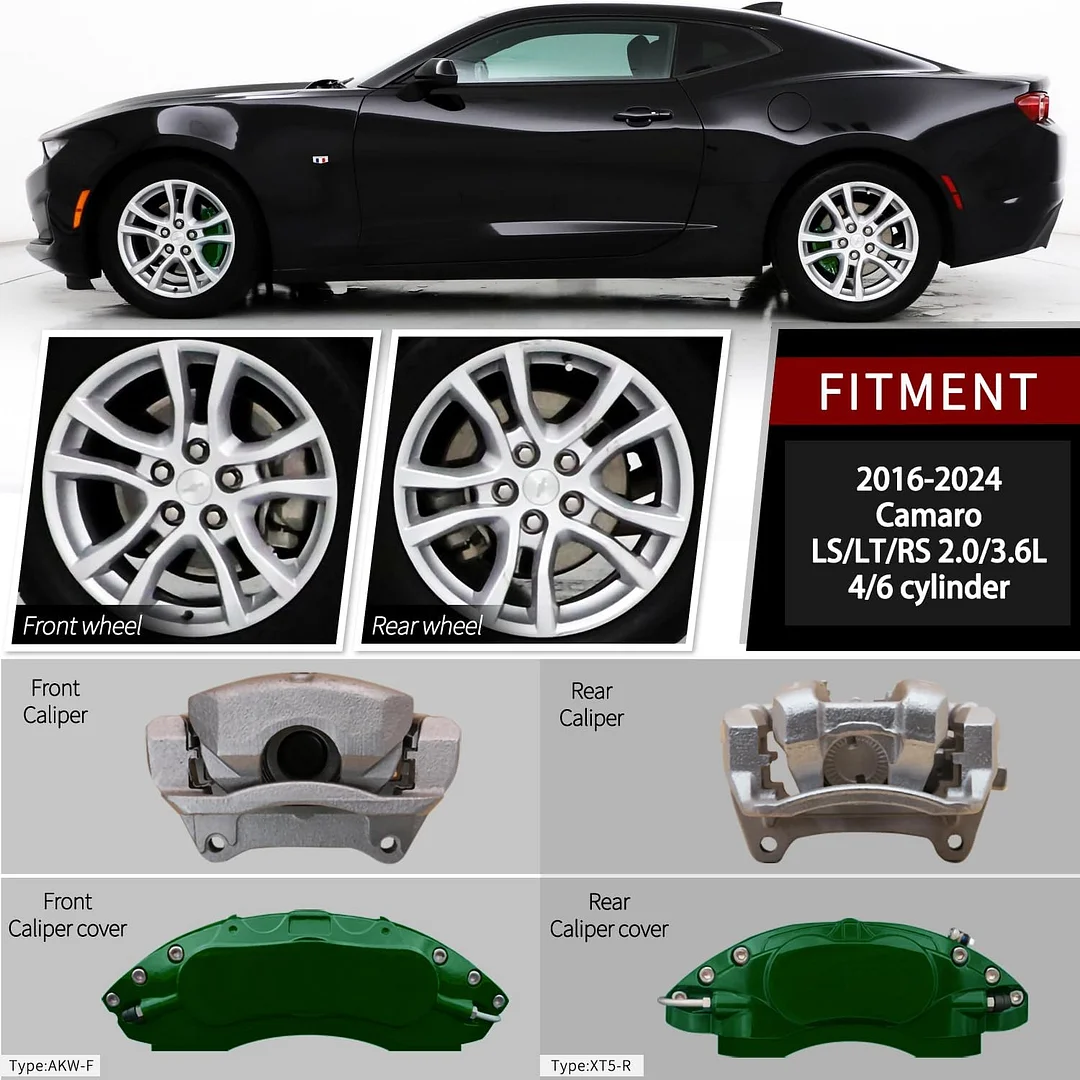 Car aluminum alloy special car special buckle screw fixed caliper cover (4PCS luxury upgrade version)