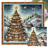 Christmas Tree-11CT Stamped Cross Stitch 50*50cm/19.69*19.69in
