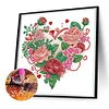 >SALE<5D DIY Partial Special Shaped Drill Diamond Painting Kit Heart Home Decoration