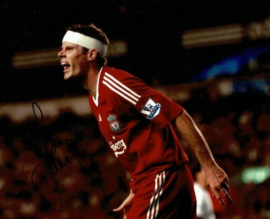 Jamie Carragher Signed 10X8 Photo Poster painting Liverpool Istanbul 2005 AFTAL COA (1280)